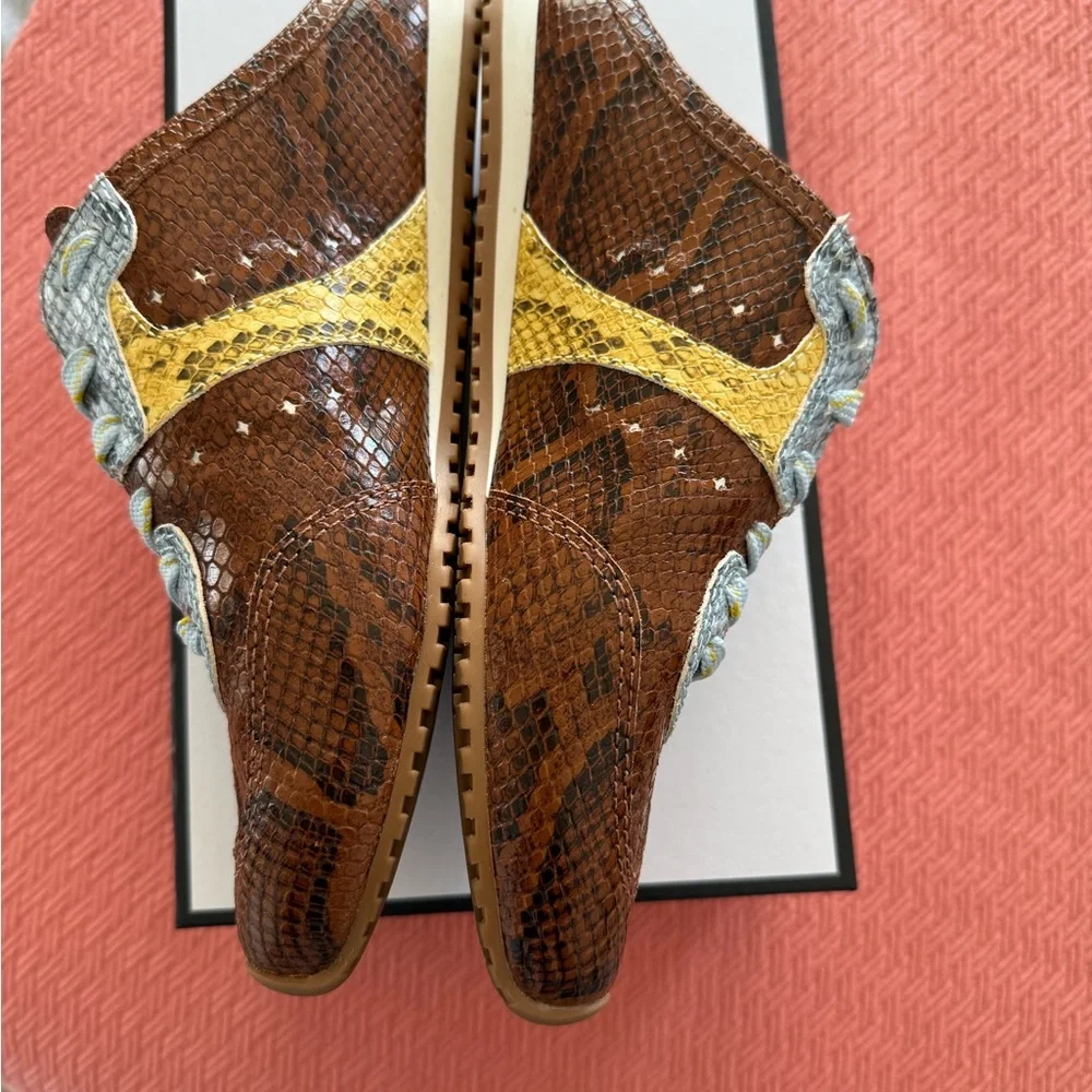 Larroude Stella Mule Python - Picture 4 of 7